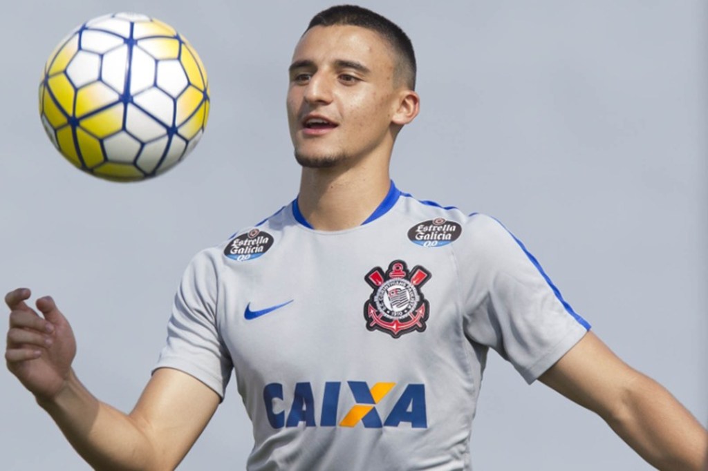 O volante Guilherme Mantuan do Corinthians