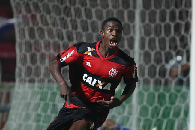 O atacante Vinícius Júnior do Flamengo