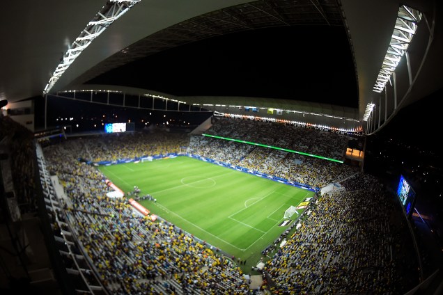 Vista geral da Arena Itaquera, em São Paulo durante partida entre Brasil e Paraguai válida pela 14ª rodada das Eliminatórias da Copa do Mundo Rússia 2018 - 28/03/2017