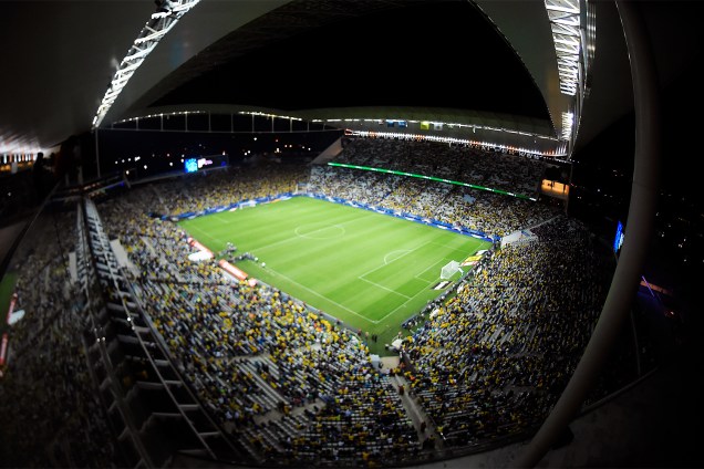 Vista geral da Arena Itaquera, em São Paulo durante partida entre Brasil e Paraguai válida pela 14ª rodada das Eliminatórias da Copa do Mundo Rússia 2018 - 28/03/2017