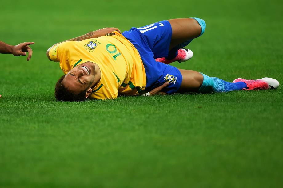 Neymar durante partida entre Brasil e Paraguai válida pela 14ª rodada das Eliminatórias da Copa do Mundo Rússia 2018, na Arena Itaquera, em São Paulo - 28/03/2017