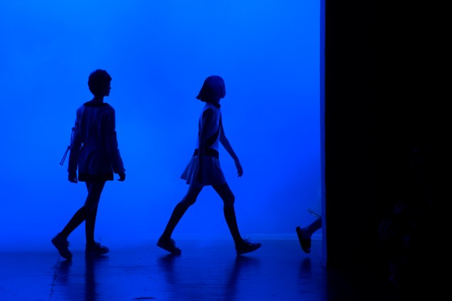 Modelos desfilam para a grife Memo, na 43ª edição do São Paulo Fashion Week, na Bienal do Ibirapuera