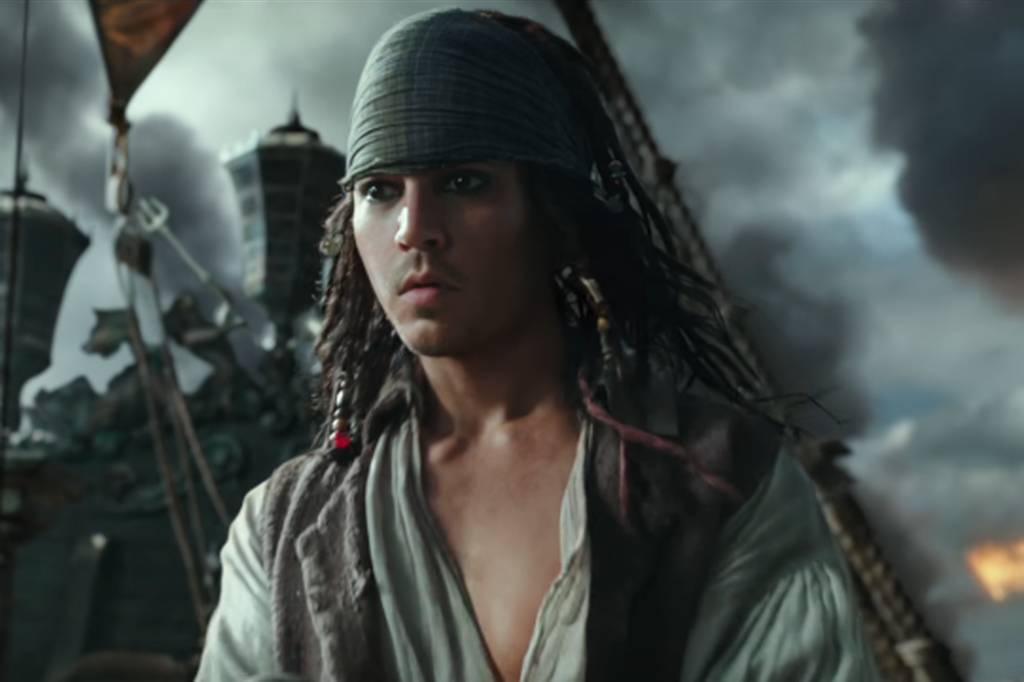 Jack Sparrow jovem no trailer de 'Piratas do Caribe: A Vingança de Salazar'