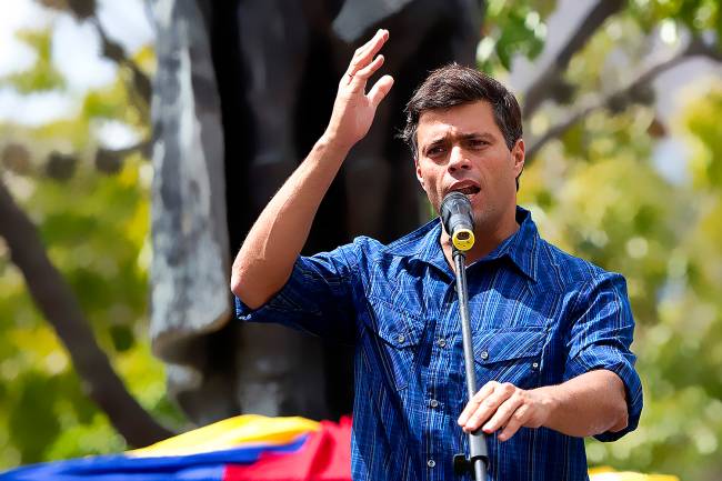 Leopoldo López, líder da oposição venezuelana