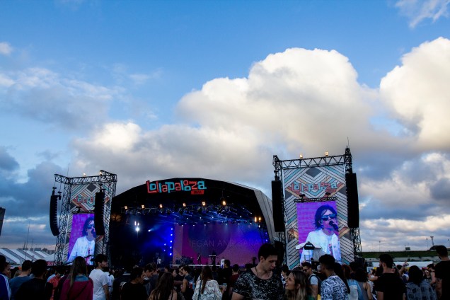 Show da banda Tegan and Sara no primeiro dia do Festival Lollapalooza 2017