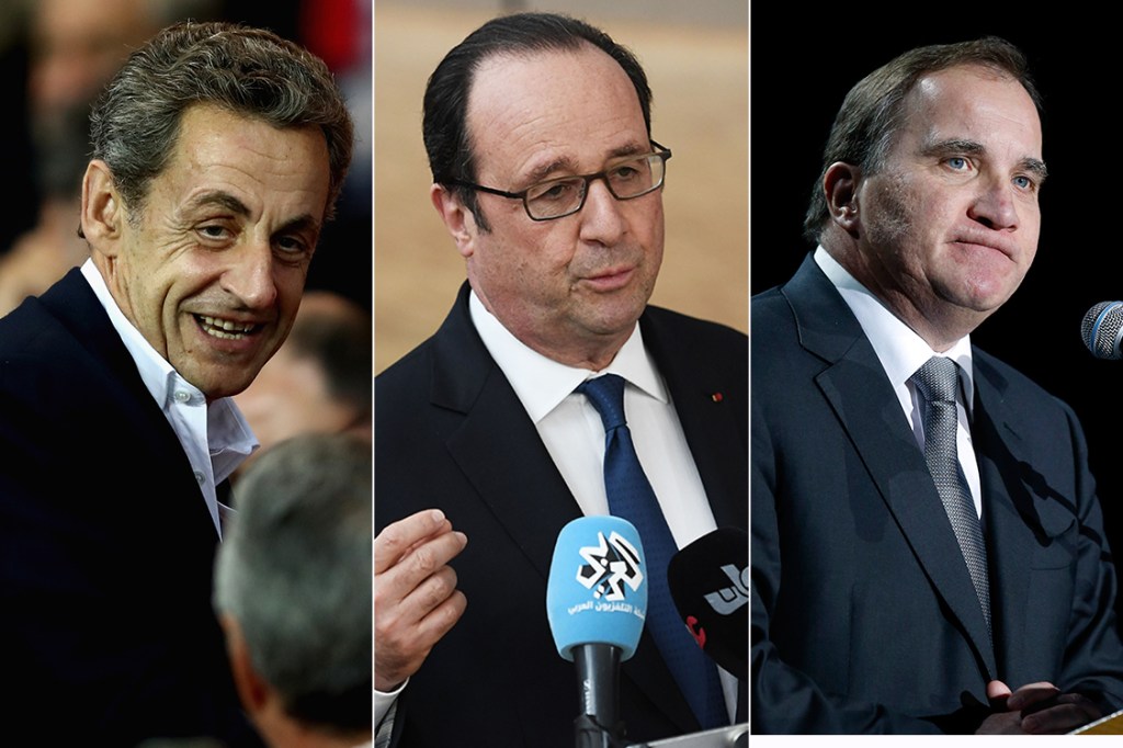 Nicolas Sarkozy, François Hollande, Kjell Stefan Löfven