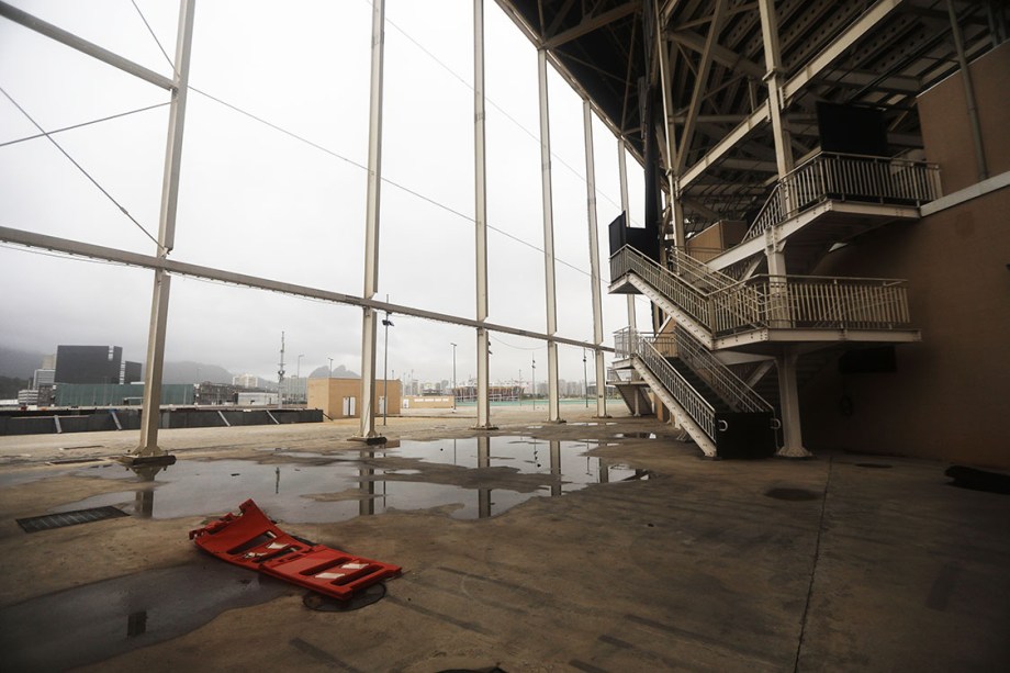 Parque aquático da Rio 2016, abandonado 7 meses após os jogos