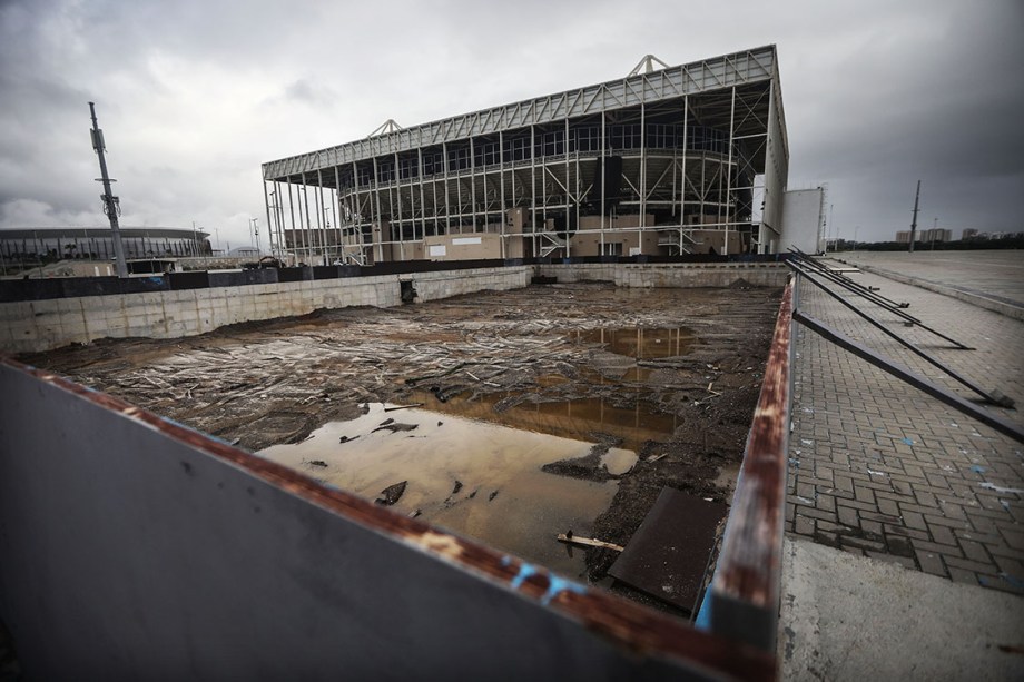 Parque aquático da Rio 2016, abandonado 7 meses após os jogos