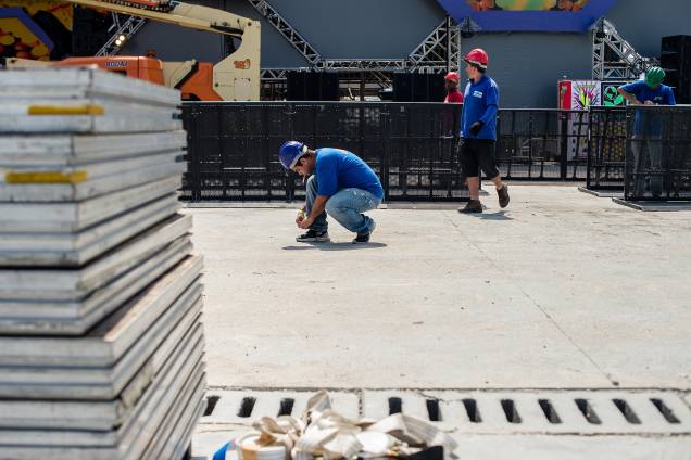 Últimos preparativos para o Lollapalooza 2017 no autódromo de Interlagos, Zona Sul de São Paulo Últimos preparativos para o Lollapalooza 2017 no autódromo de Interlagos, Zona Sul de São Paulo