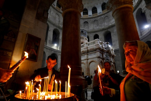 Santo Sepulcro é reinaugurado após reformas, em Jerusalém - 21/03/2017