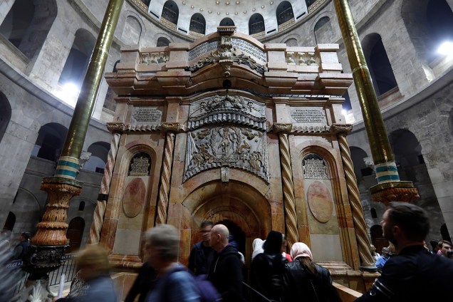 Santo Sepulcro é reinaugurado após reformas, em Jerusalém - 21/03/2017