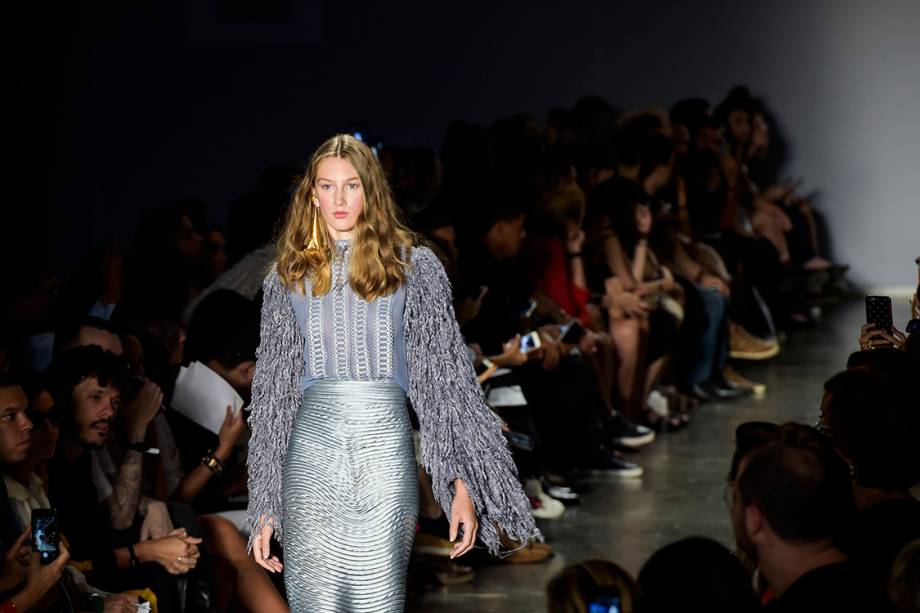 Desfile da estilista Fabiana Milazzo durante a São Paulo Fashion Week N43, na Bienal do Ibirapuera