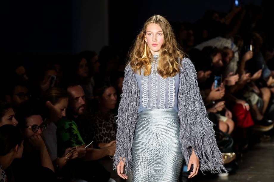 Desfile da estilista Fabiana Milazzo durante a São Paulo Fashion Week N43, na Bienal do Ibirapuera