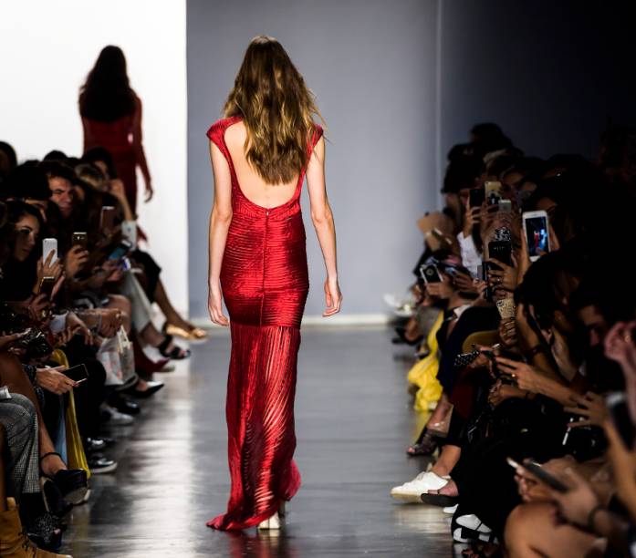 Desfile da estilista Fabiana Milazzo durante a São Paulo Fashion Week N43, na Bienal do Ibirapuera