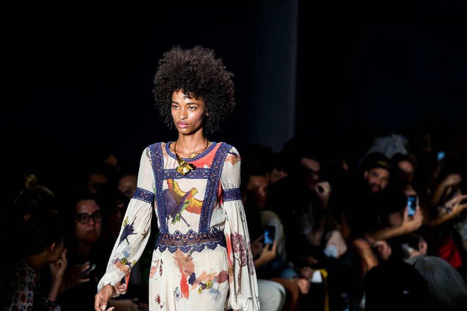 Desfile da estilista Fabiana Milazzo durante a São Paulo Fashion Week N43, na Bienal do Ibirapuera