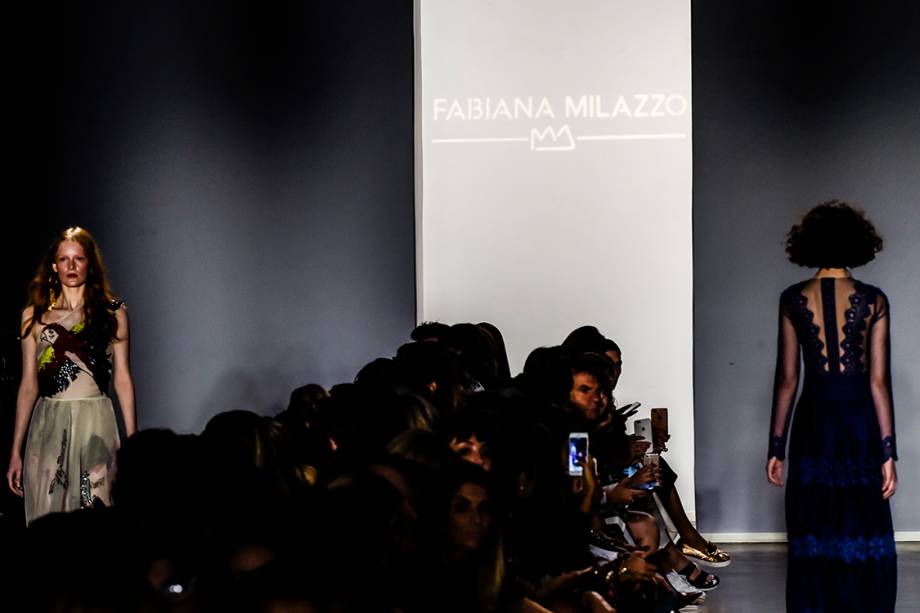 Desfile da estilista Fabiana Milazzo durante a São Paulo Fashion Week N43, na Bienal do Ibirapuera