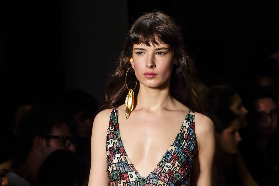 Desfile da estilista Fabiana Milazzo durante a São Paulo Fashion Week N43, na Bienal do Ibirapuera