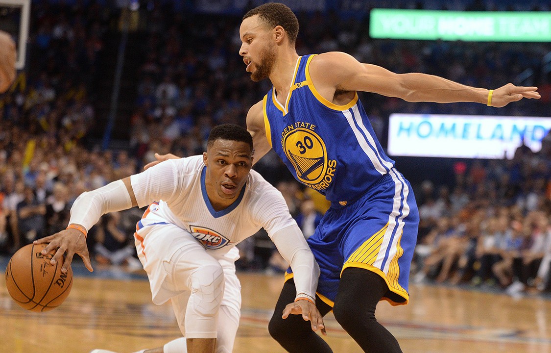 Russell Westbrook e Stephen Curry