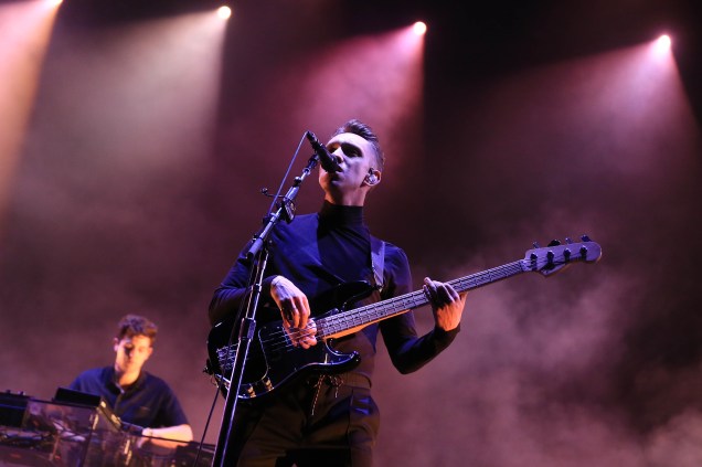 O show banda britânica The xx na primeira noite do Lollapalooza, no autódromo de Interlagos