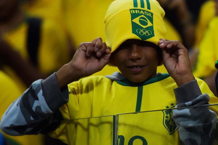 Torcida durante partida entre Brasil e Paraguai válida pela 14ª rodada das Eliminatórias da Copa do Mundo Rússia 2018, na Arena Itaquera, em São Paulo - 28/03/2017