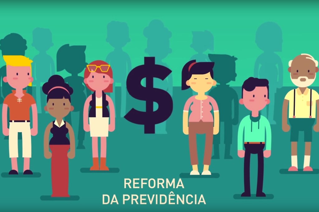 Vídeo do site "Apoie a Reforma" sobre a reforma da previdência