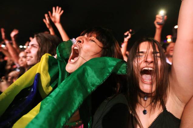 Público durante a o show de The Weeknd no segundo dia do Lollapalooza 2017, no autódromo de Interlagos