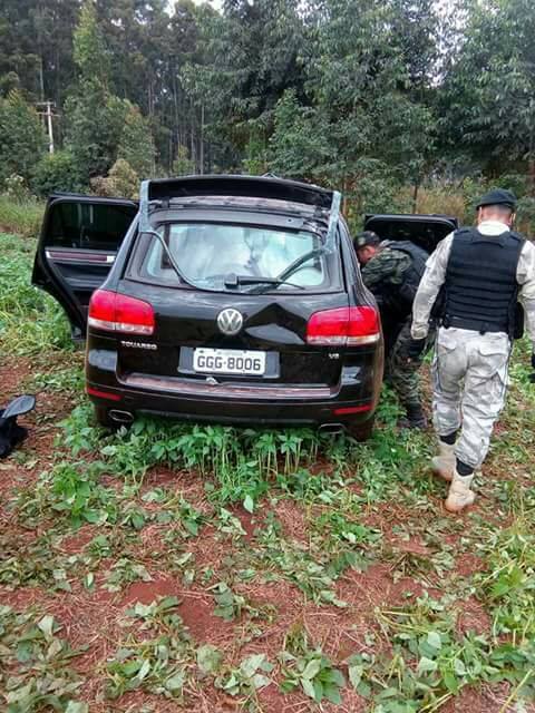SUV abandonada na fuga do assalto à Prosegur SUV abandonada na fuga do assalto à Prosegur