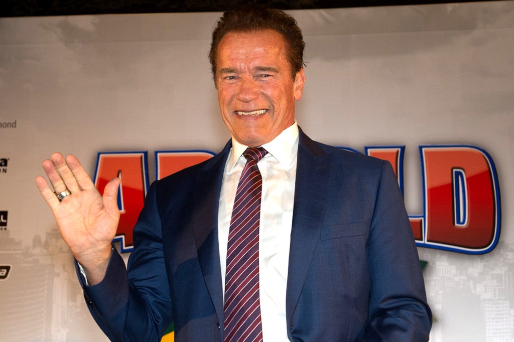 Coletiva com Arnold Schwarzenegger no Hotel Transamérica em São Paulo