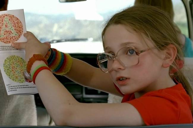 Abigail Breslin como Olive em ‘Pequena Miss Sunshine’