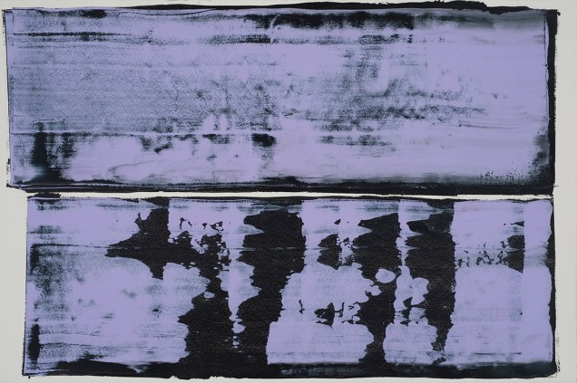 4. Pedro Calapez. Céu Sombrio (Dark Sky), 2012. Acrílica sobre papel. 103,5 x 153,5 BELO-GALSTERER