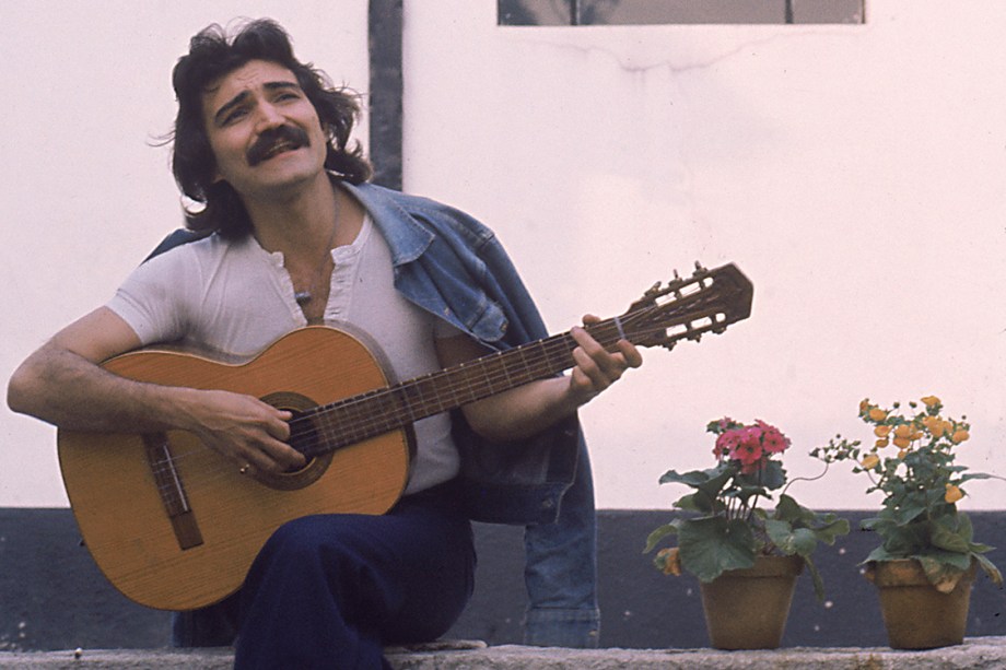 O cantor e compositor Belchior, nos anos 70