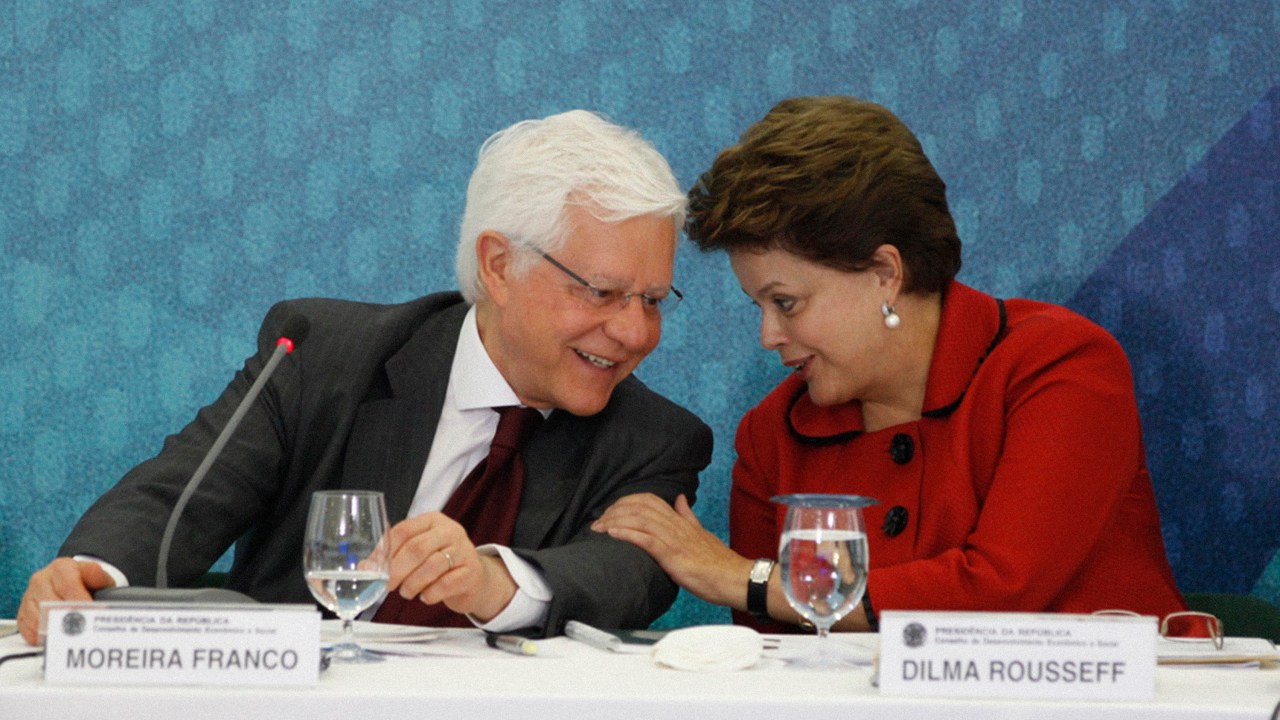Dilma Rousseff e Moreira Franco