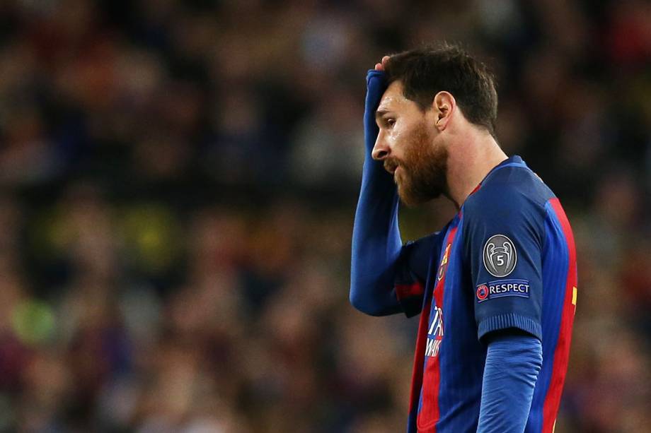 Lionel Messi, do Barcelona, durante partida contra  a Juventus, pela Liga dos Campeões