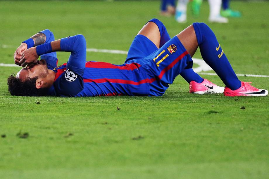 Neymar, do Barcelona, durante partida contra a Juventus, pela Liga dos Campeões