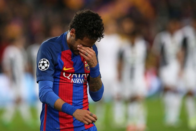 Neymar lamenta eliminação do Barcelona na Liga dos Campeões