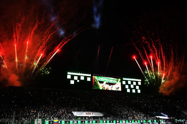 Chapecoense vence Atlético Nacional em noite de emoção e homenagens - 04/04/2017 Chapecoense vence Atlético Nacional em noite de emoção e homenagens - 04/04/2017