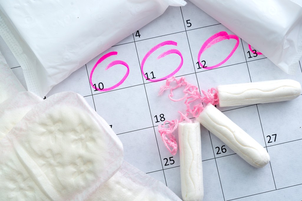 Ciclo menstrual - Calendário e Absorventes