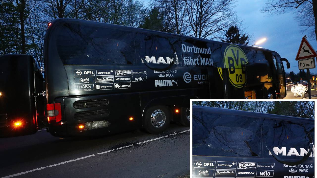 Ônibus do Borussia Dortmundo é alvo de explosivo