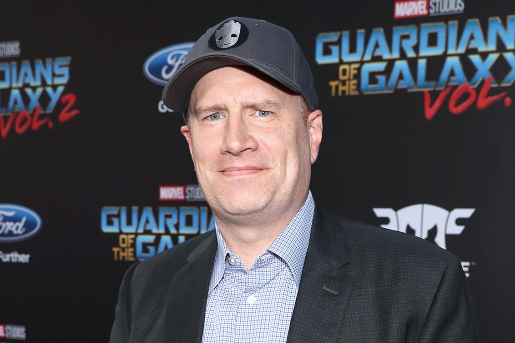 Produtor e presidente da Marvel Studios, Kevin Feige, comparece na estreia de Guardiões da Galáxia 2, em Hollywood, Califórnia