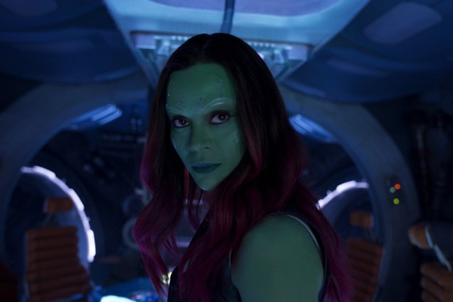 Gamora (Zoe Saldana) em Guardiões da Galáxia 2