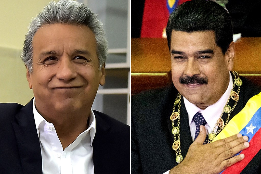 Lenín Moreno e Nicolás Maduro