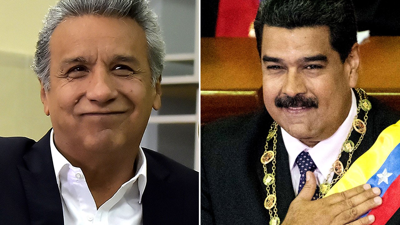 Lenín Moreno e Nicolás Maduro
