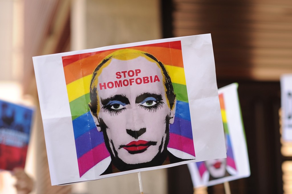 Cartaz de Putin Drag Queen
