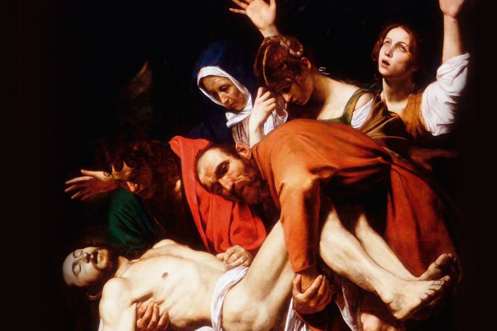 EM NOME DO FILHO - Sepultamento de Cristo (1600-1604), de Caravaggio: crensa vigorosa, com mais de 2 bilhões de fiéis