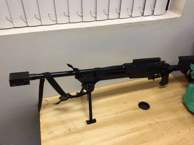 Fuzil AR-50 apreendido depois de assalto milionário no Paraguai Fuzil AR-50 apreendido depois de assalto milionário no Paraguai