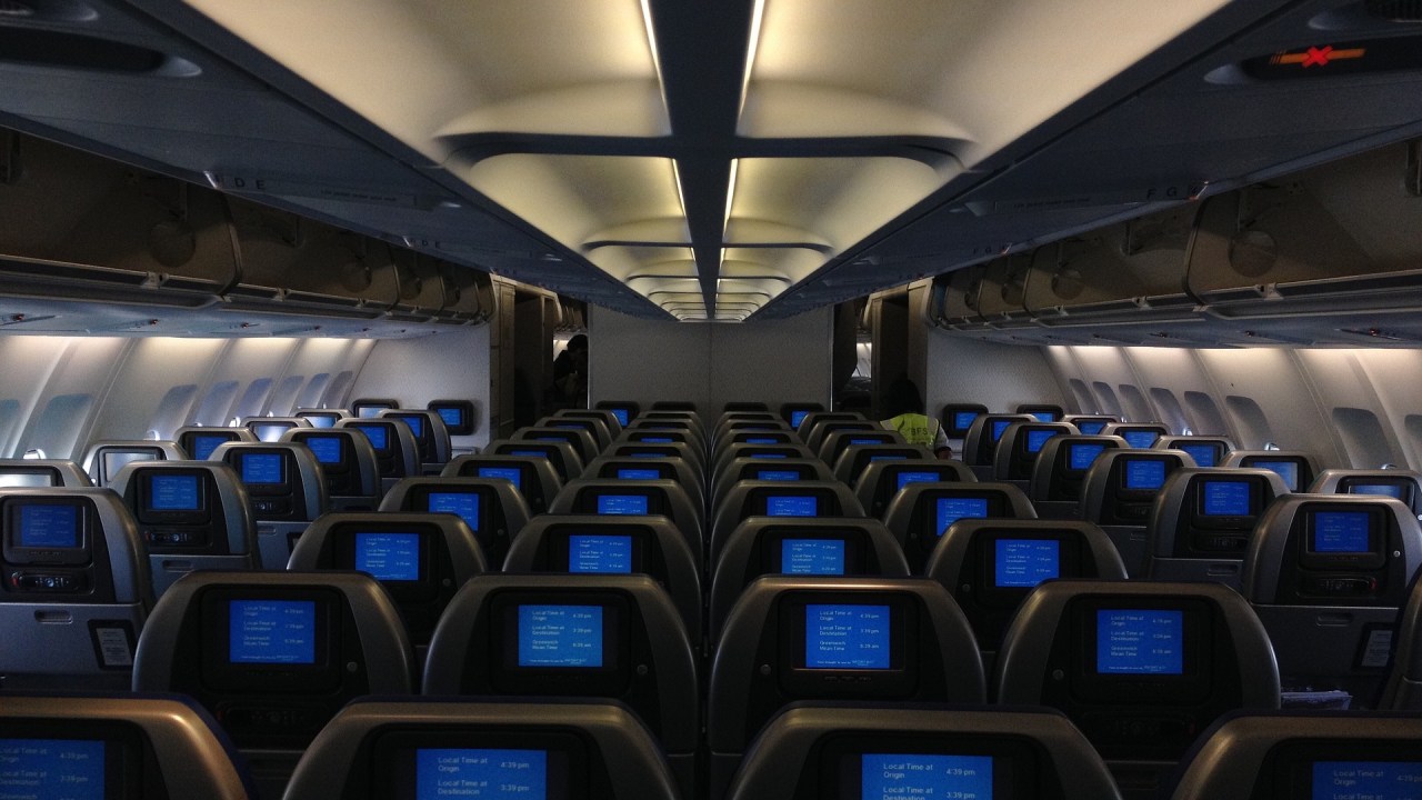 Interior de avião