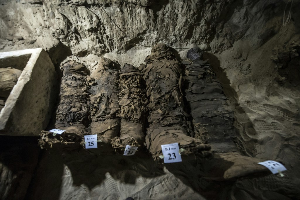 Múmias encontradas no Egito