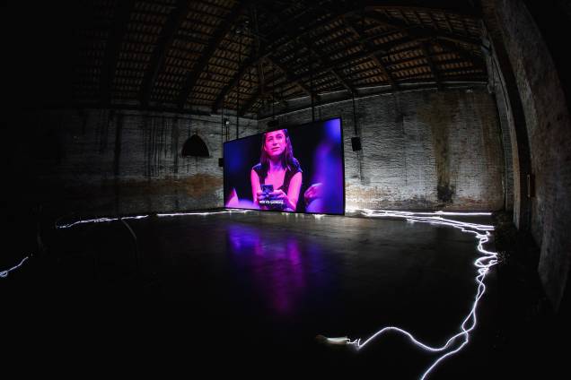 Instalação na Bienal de Veneza expõe obra de Giorgio Andreotta Calò, Roberto Cuoghi e Adelita Husni-Bey, em Veneza, Itália Instalação na Bienal de Veneza expõe obra de Giorgio Andreotta Calò, Roberto Cuoghi e Adelita Husni-Bey, em Veneza, Itália