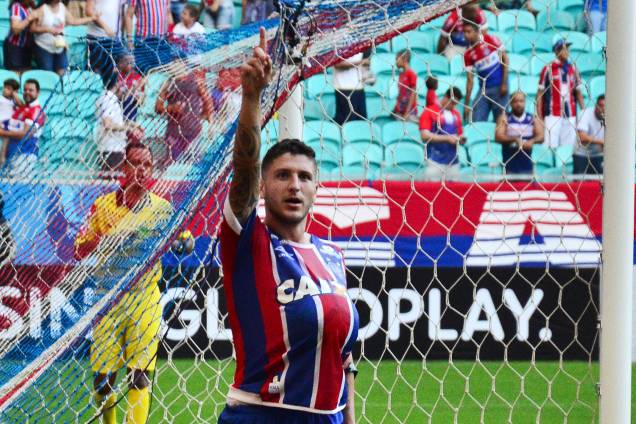 Zé Rafael comemora gol em partida entre Bahia e Atlético-PR, válida pela 1ª rodada do Campeonato Brasileiro de 2017, realizada na Arena Fonte Nova, em Salvador (BA) - 14/05/2017 Zé Rafael comemora gol em partida entre Bahia e Atlético-PR, válida pela 1ª rodada do Campeonato Brasileiro de 2017, realizada na Arena Fonte Nova, em Salvador (BA) - 14/05/2017
