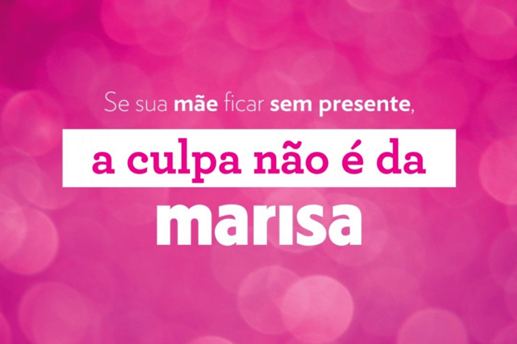 Campanha de dia das mães das lojas Marisa